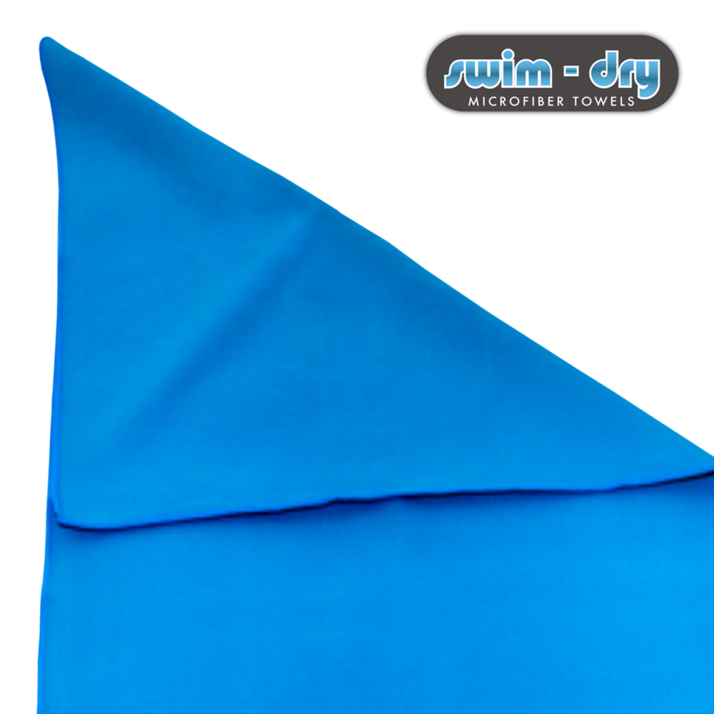 Swim-Dry Jumbo Microfibre Towel 165 x 110cm in Plain Sky Blue
