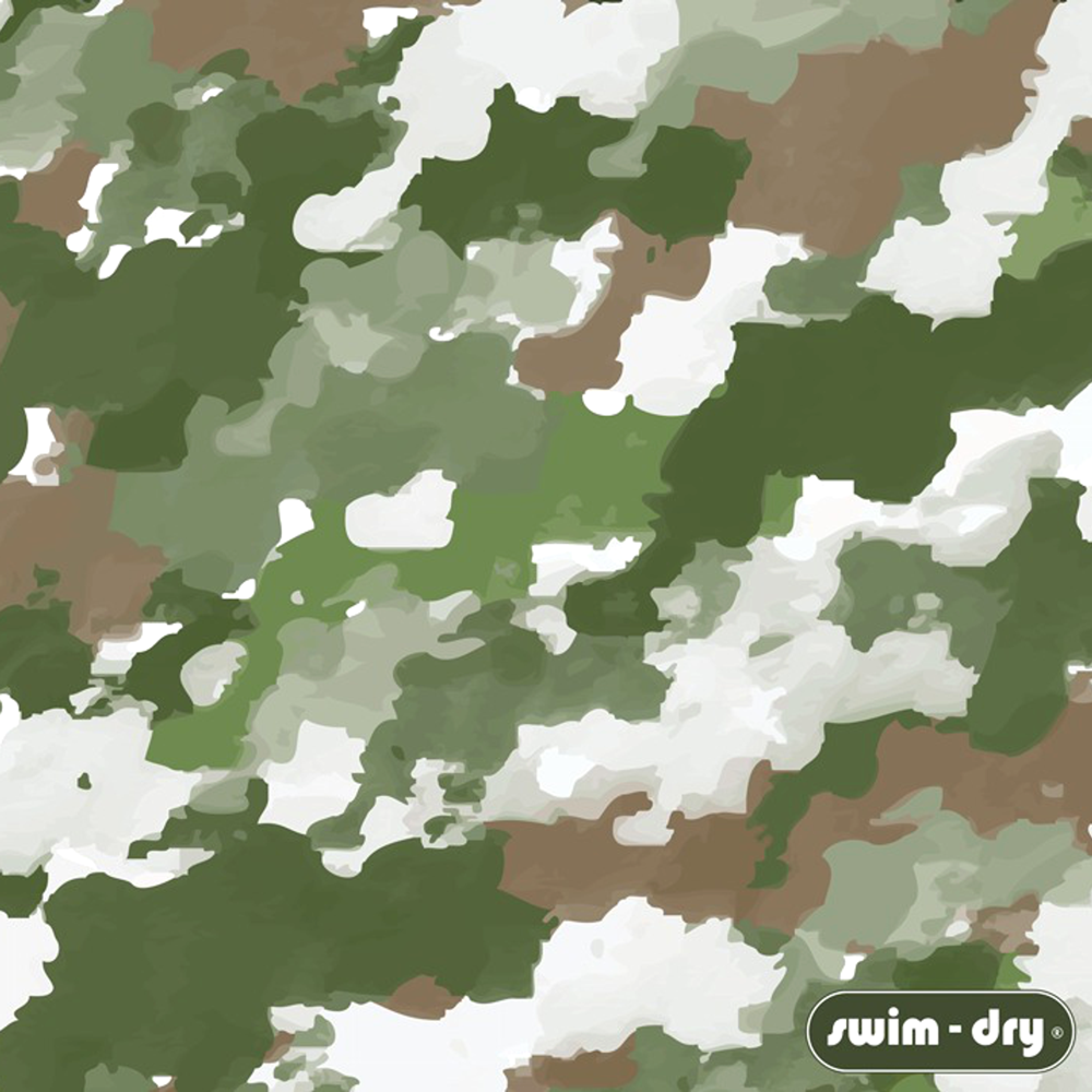 Swim-Dry Large Microfibre Towel Camo Design in Beige