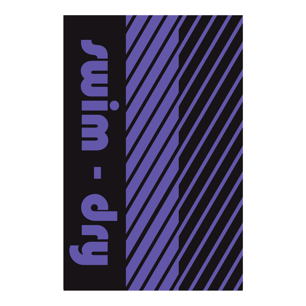 Swim-Dry Large Microfibre Towel Striped Design in Lilac