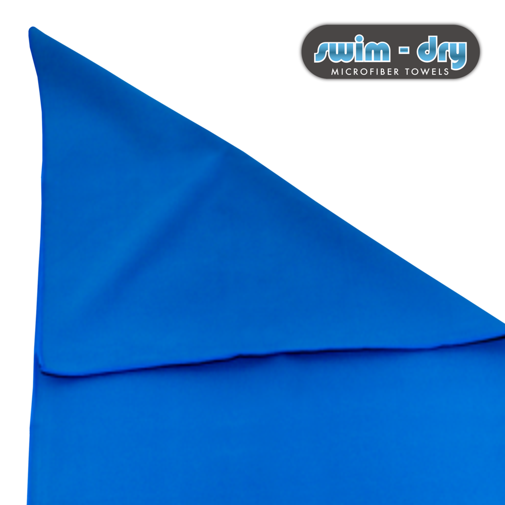 Swim-Dry Small Microfibre Towel in Plain Royal Blue
